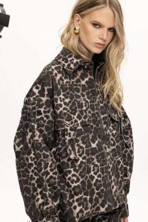 Savannah Leopard Jean Jacket 2