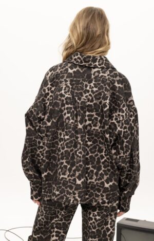 Savannah Leopard Jean Jacket 3