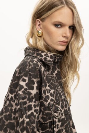 Savannah Leopard Jean Jacket 4